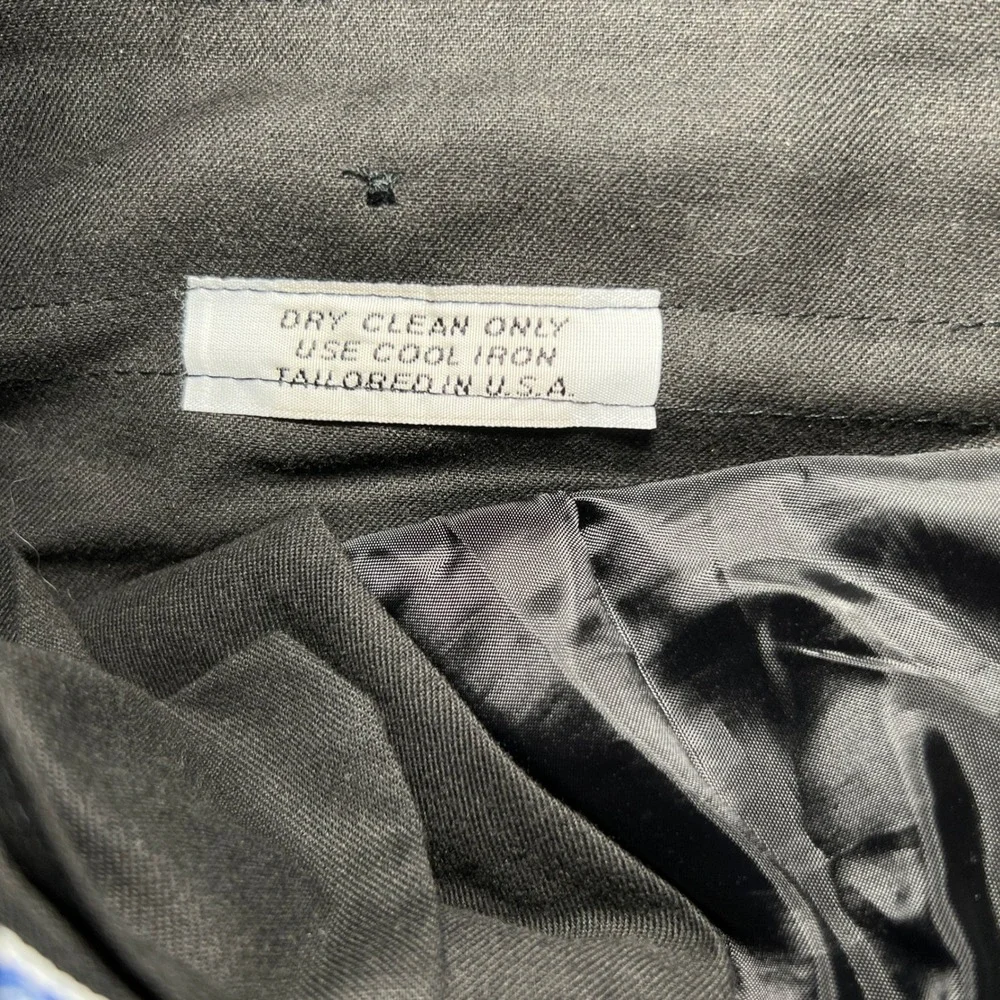 VTG Royal Classic Dress Pants Men's 36 USA Pleated Trousers Dress Pants Charcoal
